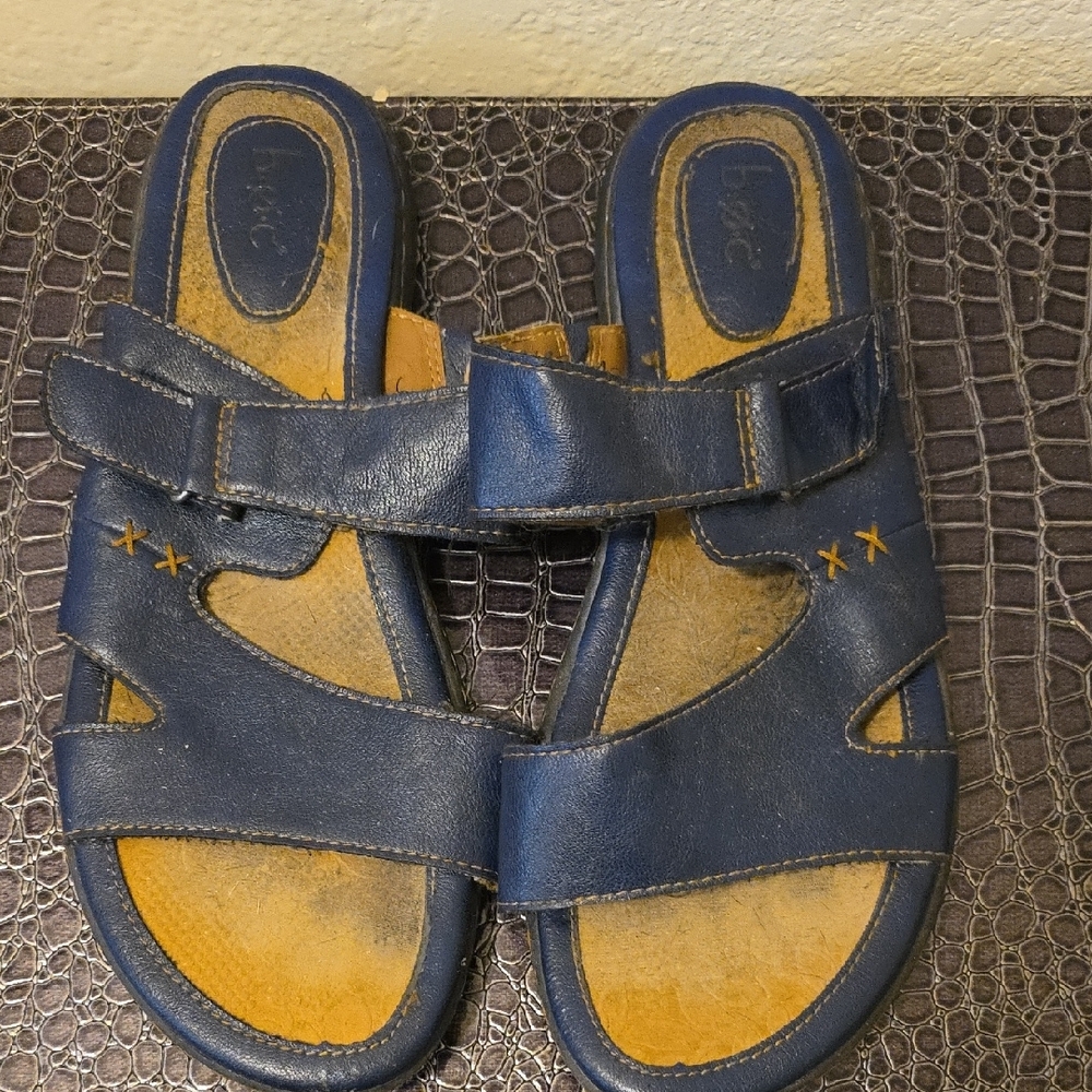 b.o.c. Navy Blue Sandals Size 11